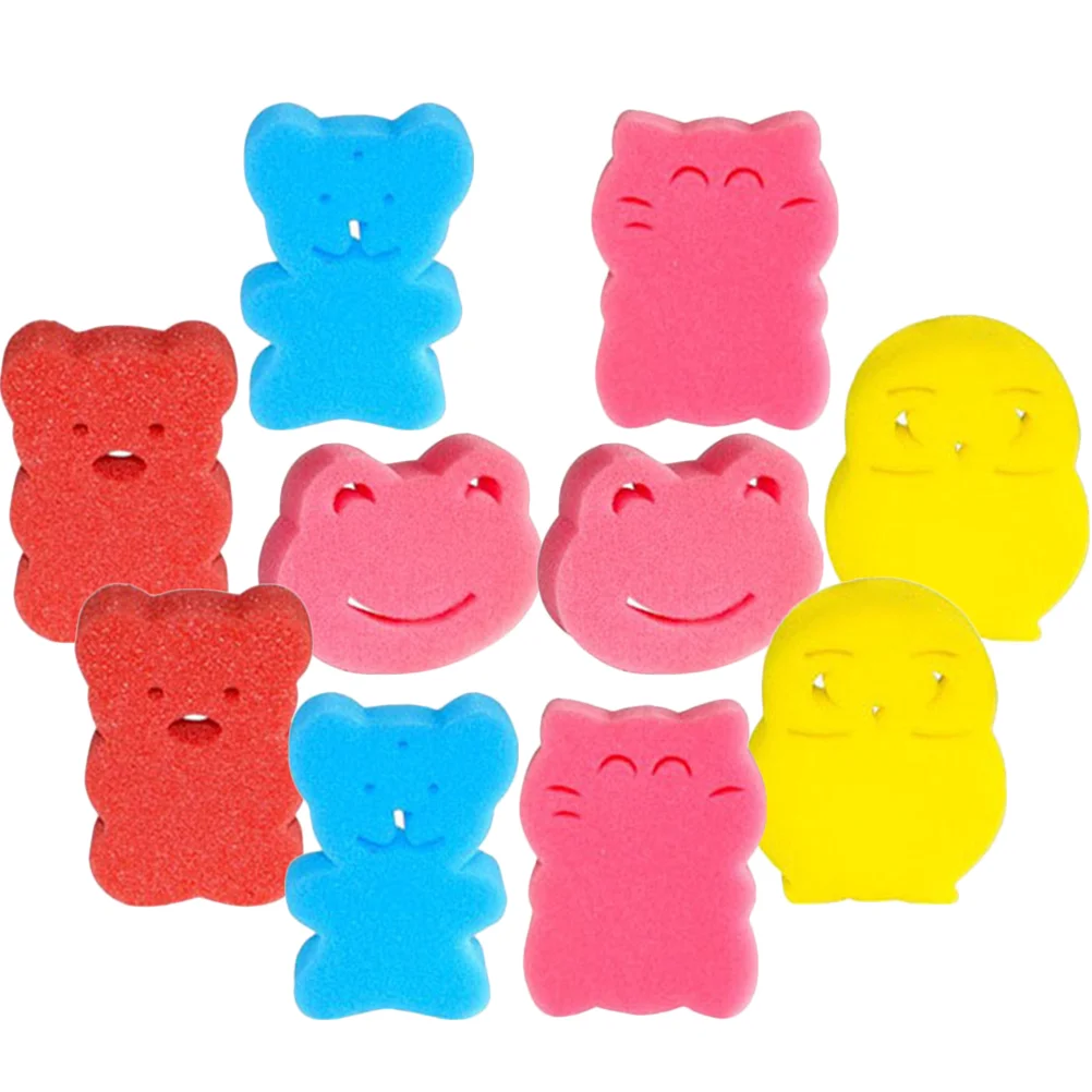 

10 Pcs Children's Bath Sponge Scrubber Showering Sponges Take for Kids Toddler Supple Baby