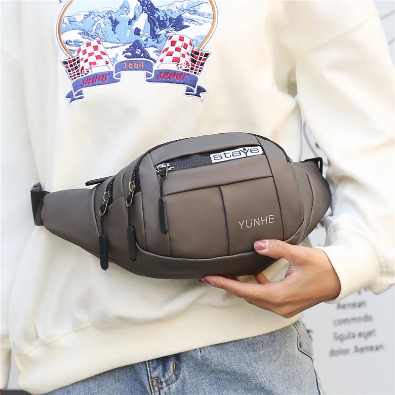 Waist Pack Outdoor Waterproof Bum Bag Running Jogging Belt Pouch Zip Fanny Pack Mobile Phone Oxford Cloth Chest