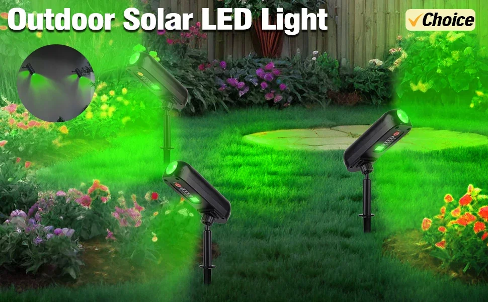 Description Picture 2 of itemSolar Powered Outdoor Lights Garden Decoration Landscape Spotlights Waterproof Solar Lighting Yard Lawn Pathway Auto On/Off