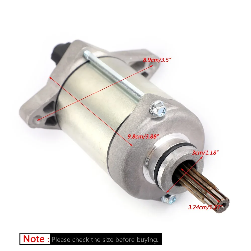 Areyourshop Motorcycle Starter Motor 31200-HP5-601 For Honda TRX420 TRX420FA Rancher 420 FourTrax ES 12V Motorbike Accessories