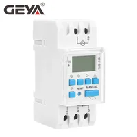 GEYA Din Rail Astronomical Timer Switch LCD Display 16A 20A 30A Timing Control Latitude Switch 220V 2