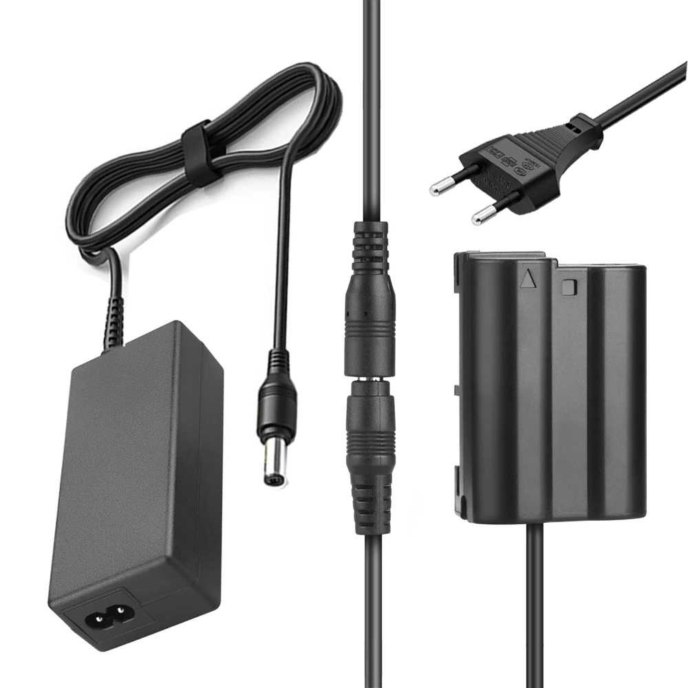Adaptador de Alimentação ac dc En-el15 Kit Bateria Manequim para Nikon z6 z7 D7500 D7100 D7100 D750 D780 D800 D810 D850 1v1