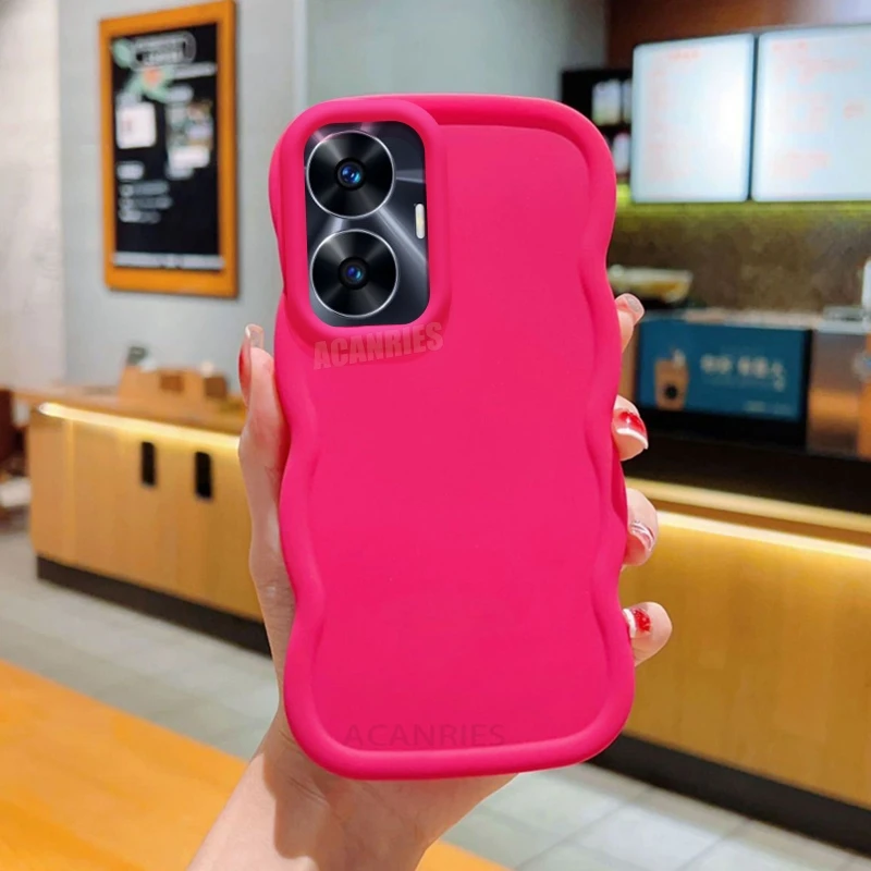 Cute Candy Wavy Silicone Soft Back Phone Case
