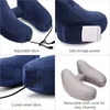 Neck Pillow Travel U-shaped Pillow Inflatable H Hooded Nap Outdoor Car Long-Distance Aircraft 4