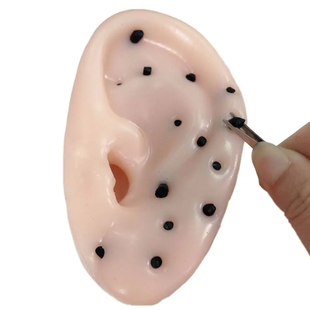 

1 set Ear Shape Pimple Popper Toy Novel Originality Popping Remover Pimple Environment Elastic Remove Blackheads Toy