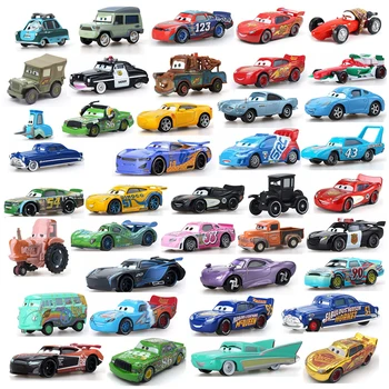 Disney Pixar Cars 2 Toy Lightning Mcqueen Original Mini Racing Car 1 3 Dinoco Racers Collection Diecast Metal Model Kids Gift