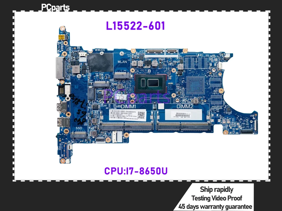 パソコン！ PCparts L15522-601 For HP EliteBook 840 850 G5 Laptop