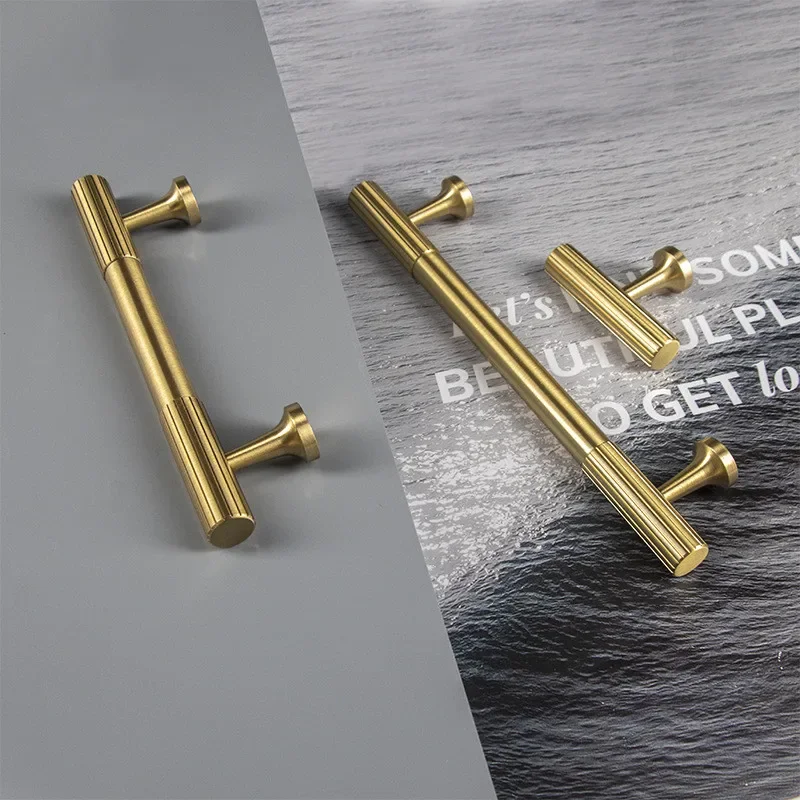 

Gold Drawer Knobs Brass Furniture Cabinet Wardrobe Handles Home Door Closet Cabinet Pulls