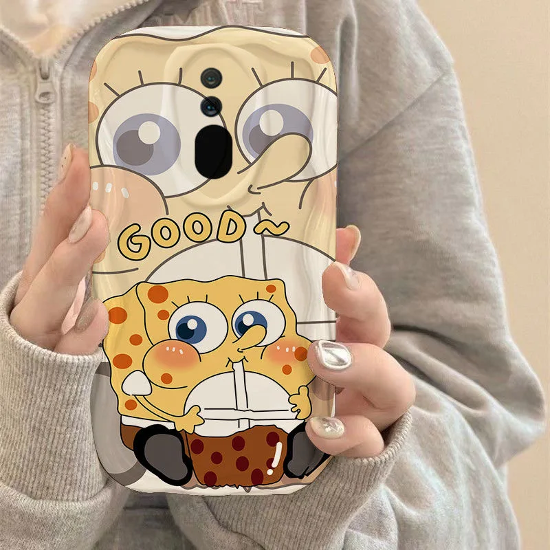Kawaii Patrick Cartoon Wave TPU Soft Phone Case