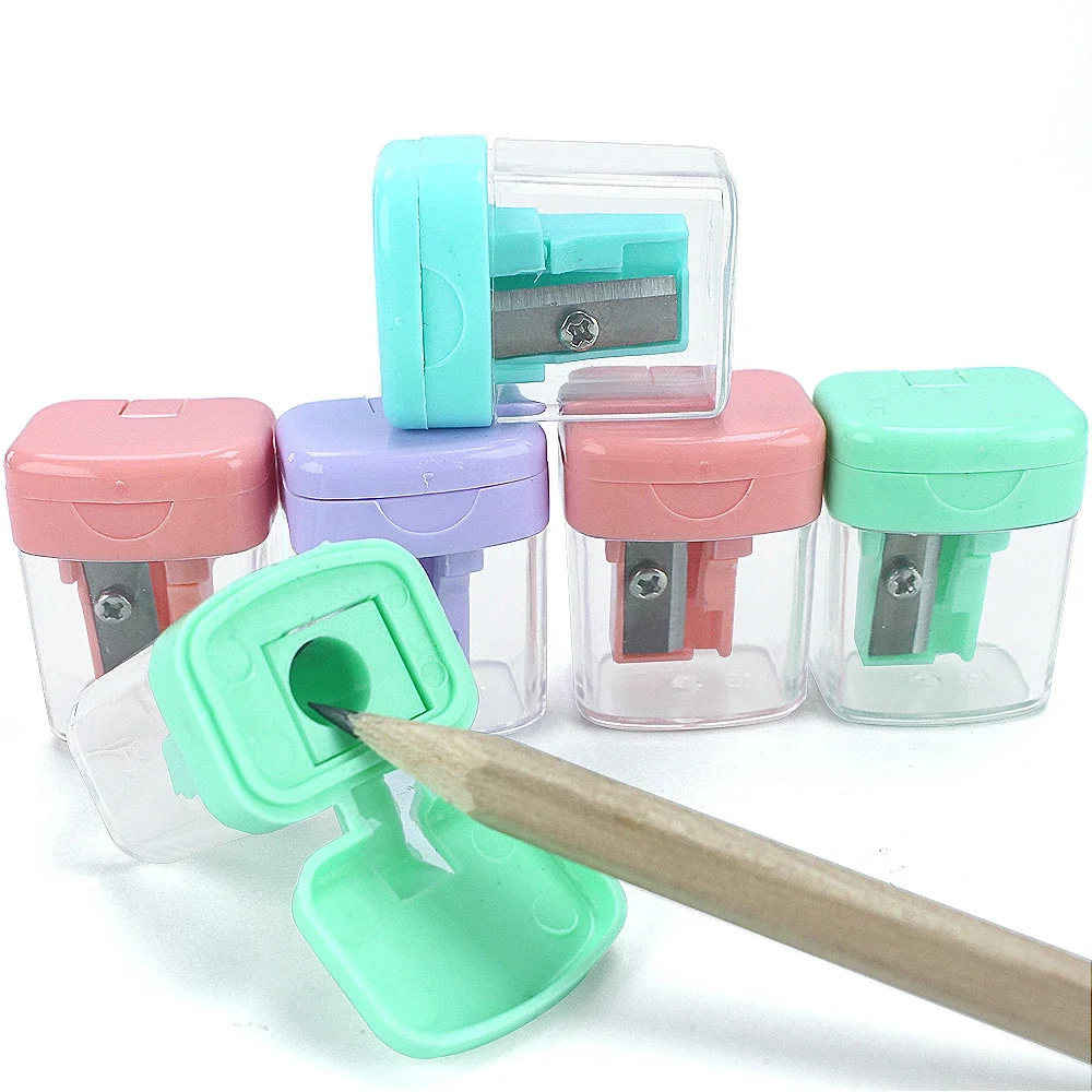 School Office supplies student prizes double-hole multi-functional pencil sharpener with lid 613A-2-MC