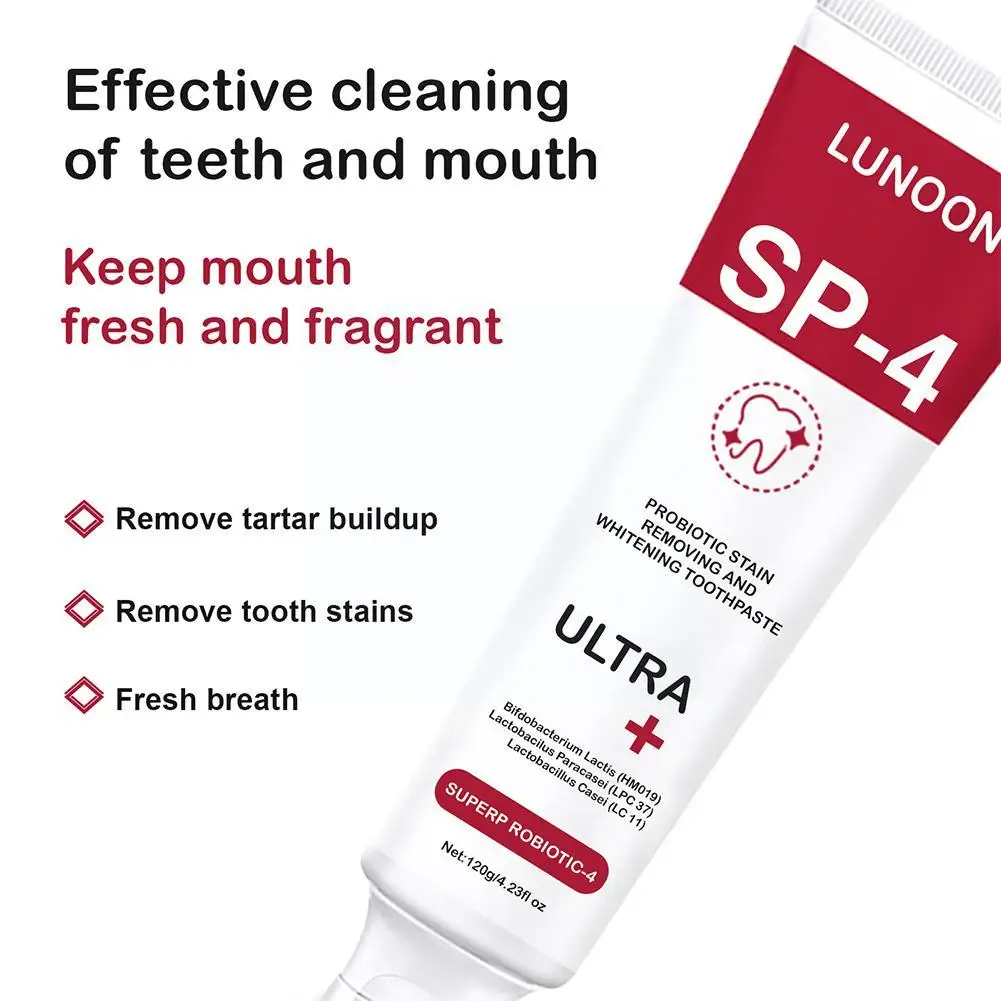 Sp4 Teeth Whitening Toothpaste Tooth Correction Whitener Original 120g Teeth Whitening Purple Toothpaste Non-invas R8q5