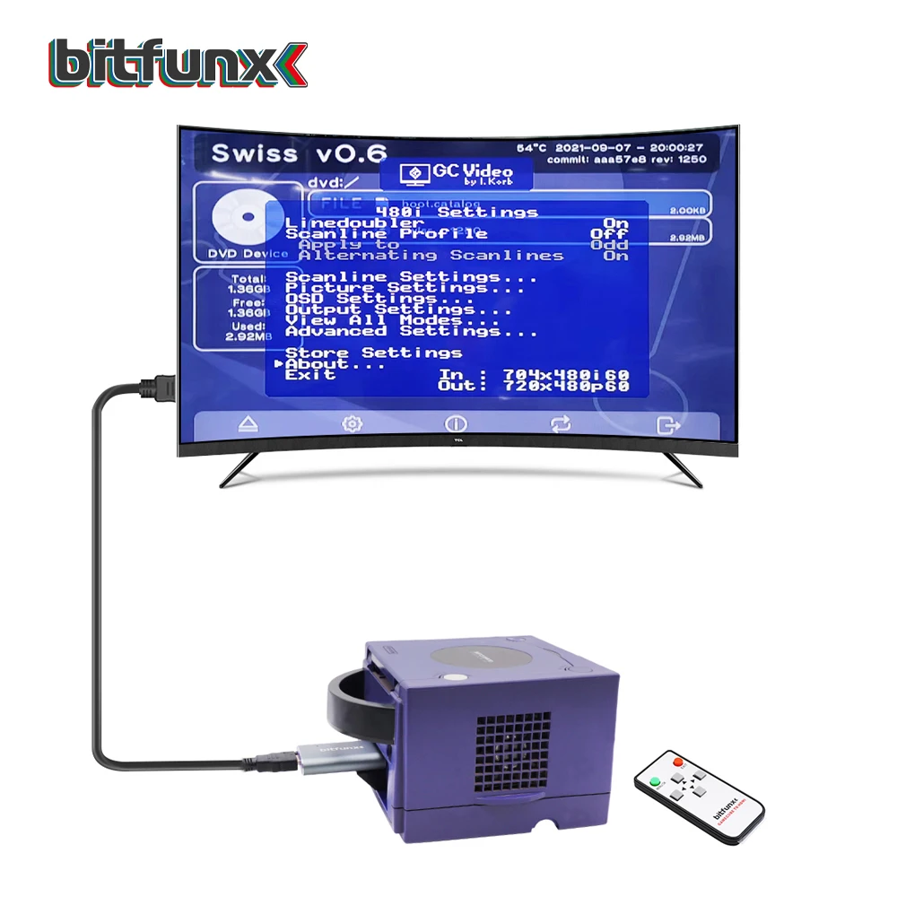 bitfunx HDMI アダプター ゲームキューブ