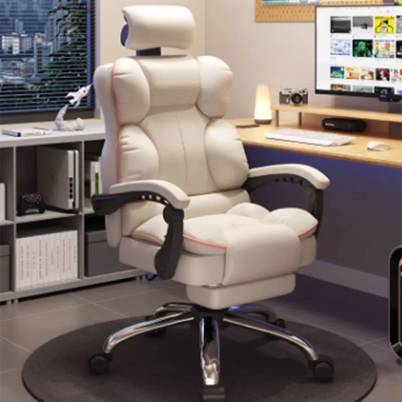 Extender Recliner Chair Luxairy Wheels Boys Bedroom Mobile Chair Rolling Study White Nordic Chaises De Bureau Office Furniture