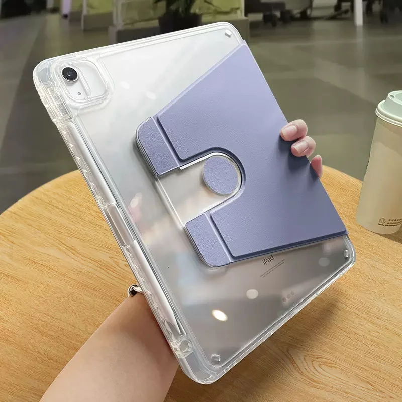 

720°Rotatable Acrylic Case for Huawei Matepad 11.5 2023 10.4 2022 Pro 11 Matepad 11 2023 10.8 with Pen Tray Smart Stand Cover