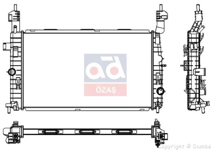 Codice Negozio: Ra020 Per Radiatore Meriv A.A 1.7D * Y17Dt * Y17Dt *