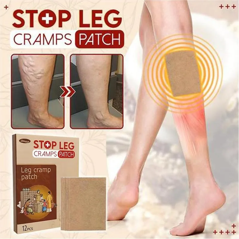 12Pcs/Box Leg Cramp Treatment Patch Calf Toe Cramp Chinese Herbal