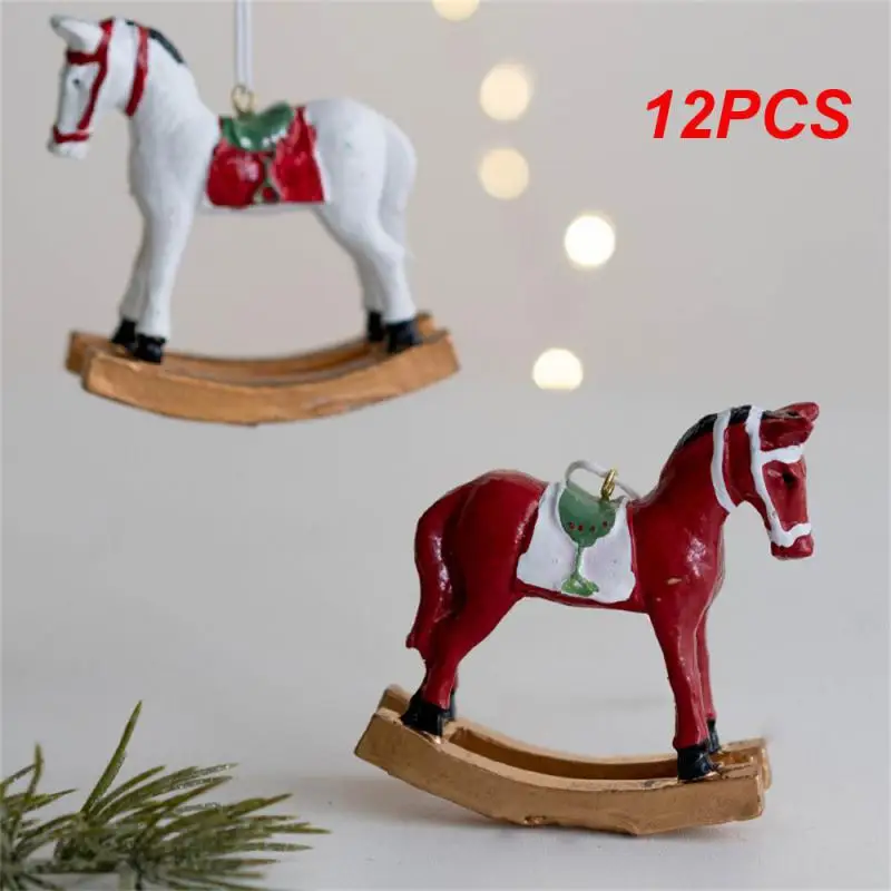 

Christmas Resin Ornaments Trojan Horse Christmas Tree Pendant Christmas Decorations for Home 2023 New Year Gift
