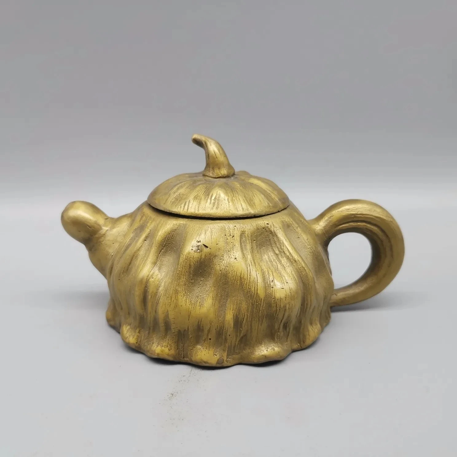 

China Antique Teapot copper Kettle Pumpkin Old Brass Teapot Kettle
