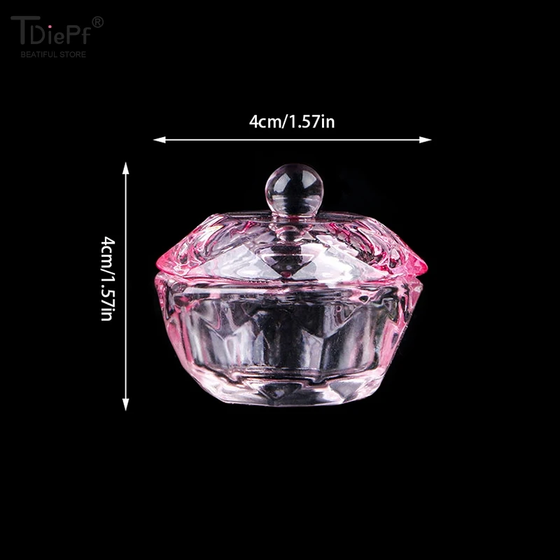 Nail Powder Manicure Tools Nail Acrylic Liquid Acrylic Nail Powder Nail Tools Crystal Glass Acrylic Powder Liquid Nail Pen Washing Cup Nail Powder Holder Container
