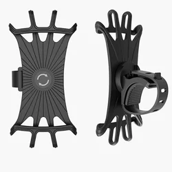 Universal Bike and Motorcycle Phone Mount Holder (Black)