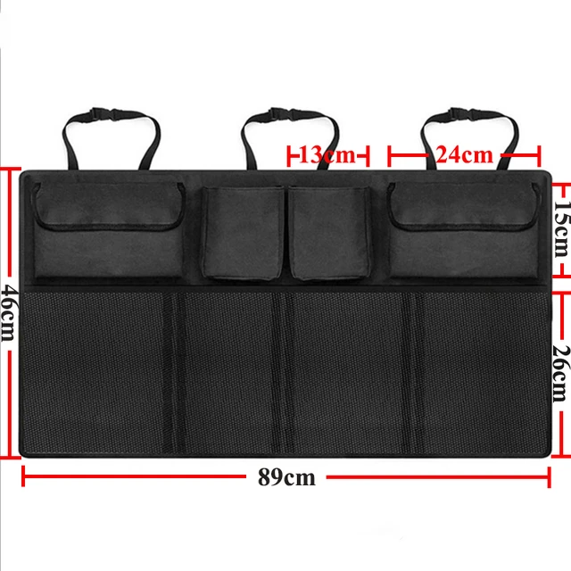 Organisateur de coffre de voiture siège arrière Multi poche Auto voyage  suspendu rangement sac à outils de rangement tissu Oxford pour Automobile  universel SUV - AliExpress