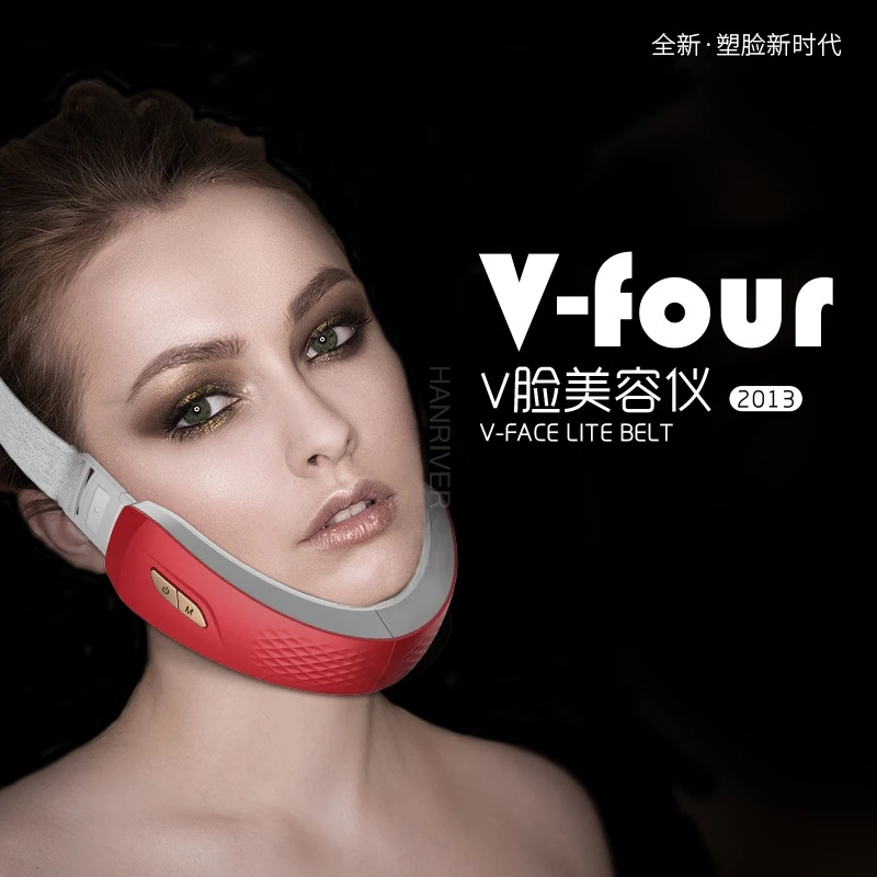 New EMS vibration face slimming device lift tensioning slimming device color light beauty V face