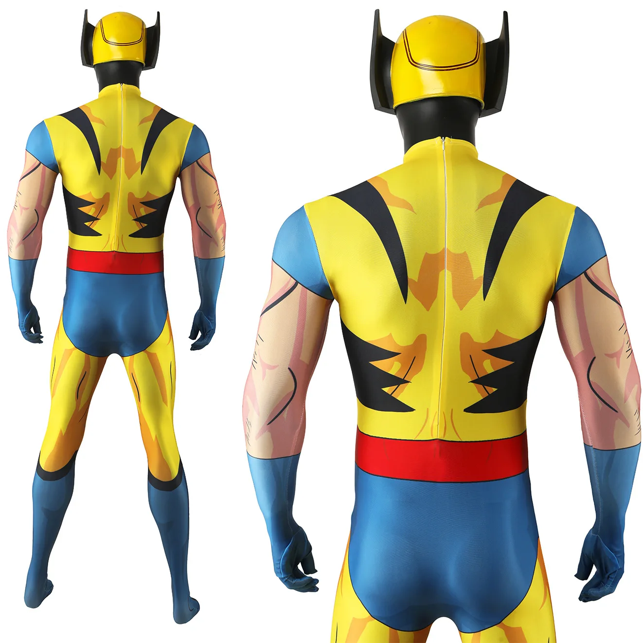 Marvel-Inspired Wolverine Cosplay Bodysuit for Men