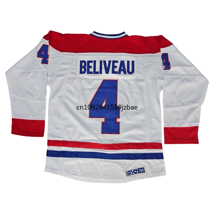 Jean Beliveau Jersey Canada Montreal Retro Ice Hockey Jerseys 33 Patrick Roy Jersey 29 Ken Dryden All Stitched Us M-3XL ice hockey jerseys