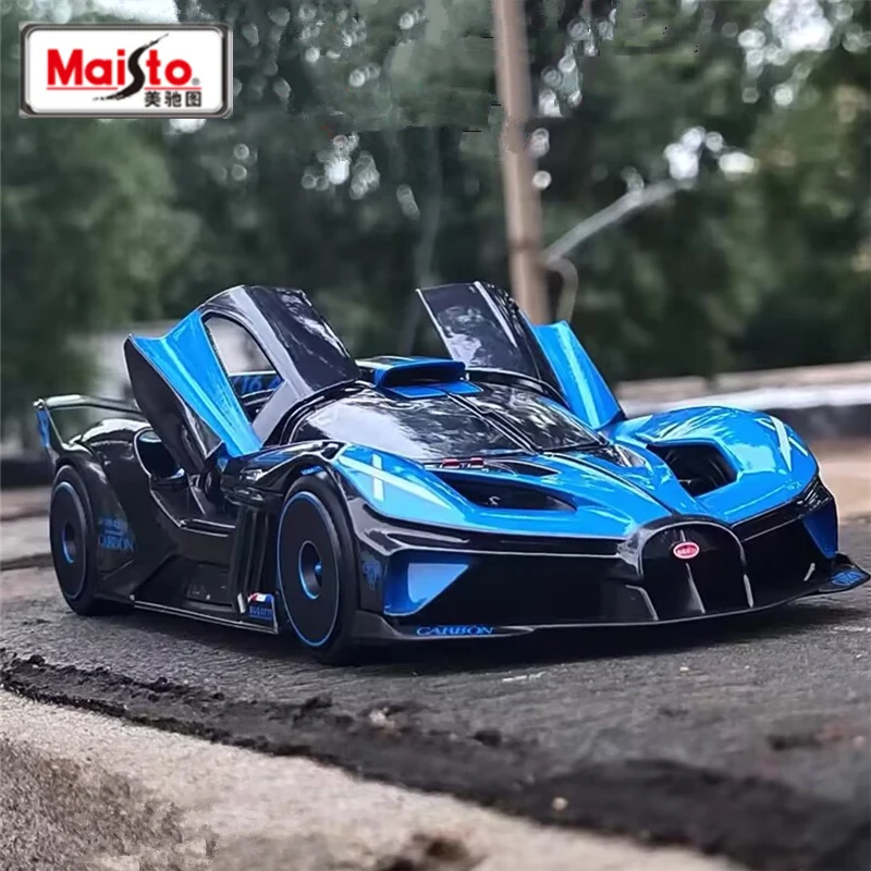 

Модель спортивного автомобиля Maisto Bugatti Bolide, модель литая и игрушечного автомобиля, модель гоночного автомобиля из металла, имитация детских игрушек в подарок, 1:24