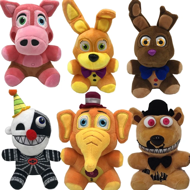 FNAF Plush Security Breach Ruin Toys Kawaii Freddyed Animal Foxy Bonnie  Bear Ribbit Stuffed Plush Doll Birthday Gift For Kids - AliExpress