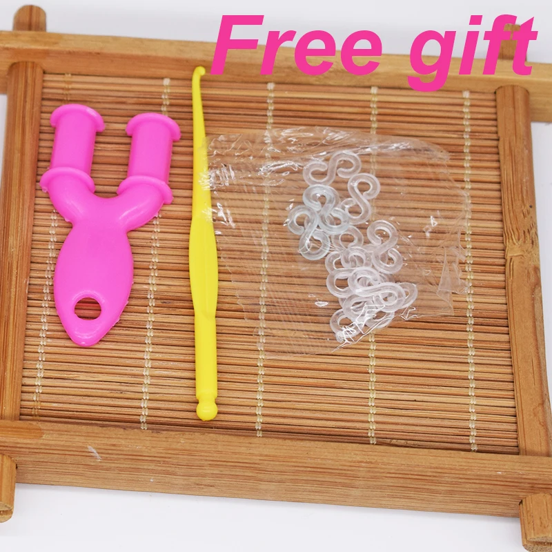 DIY rubber bands bracelet for kids or hair rubber loom bands refill band make woven bracelet Handmade Christmas Gift 300 bracelet jewelry
