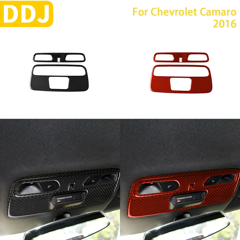 

For Chevrolet Camaro 2016 2017 2018 2019 2020 2021 2022 Accessories Car Interior Carbon Fiber Roof Lamp Panel Trim Sticker