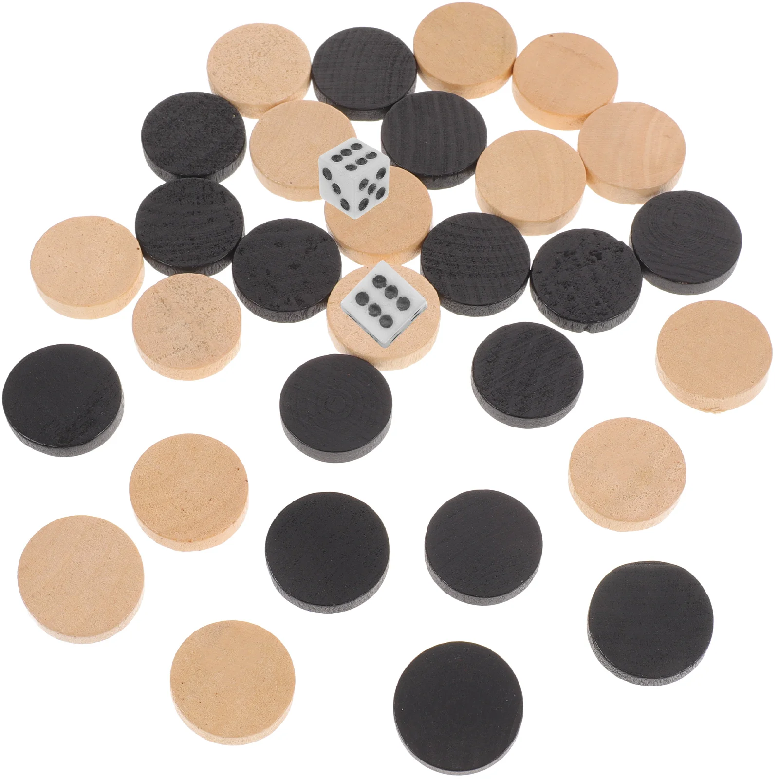 

Wooden Draughts Backgammon Black White Chess Pieces Unique Chess for Draughts Checkers for Creative Simple Gifts for Play