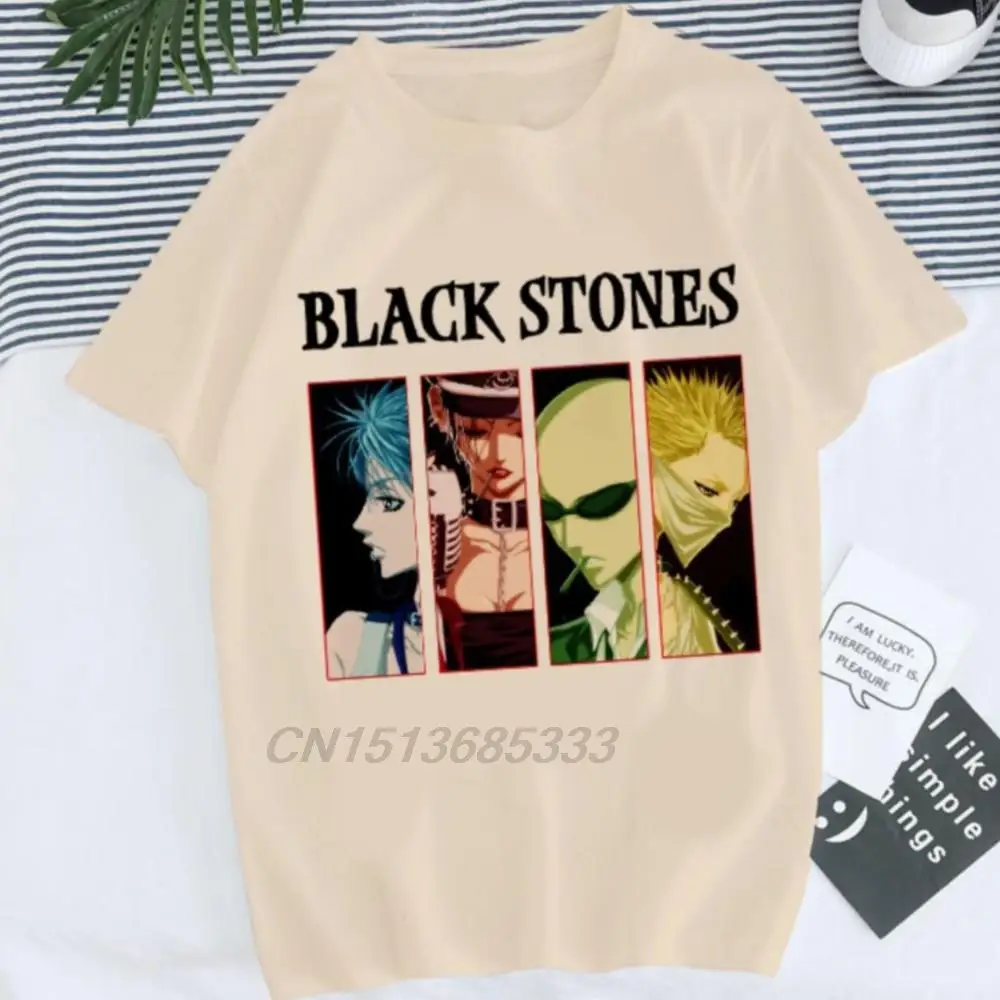 

Black Stones Unisex Vintage Printed T-shirts Ganyu Women Men Anime Tee Shirts Team Hasbulla Est 2003 Vintage Cotton Clothing