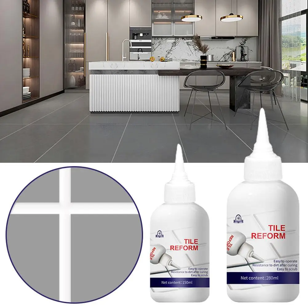 Waterproof Tile Repair Filler Seam Beauty Agent,Grout Tiling Tile Reviver Repair, Ceramic Tile Filler Refill Agent For Floo Z2Q4