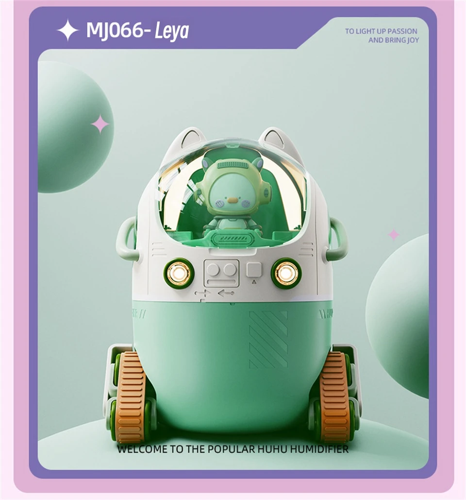 Adorável Cartoon USB Umidificador de ar elétrico,