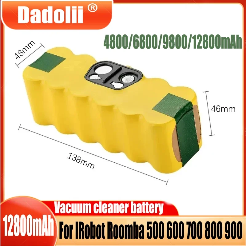 Roomba Vacuum Cleaner Battery 14.4V 6800mAh For iRobot Roomba 500 600 700 800 900 595 620 650 780 890