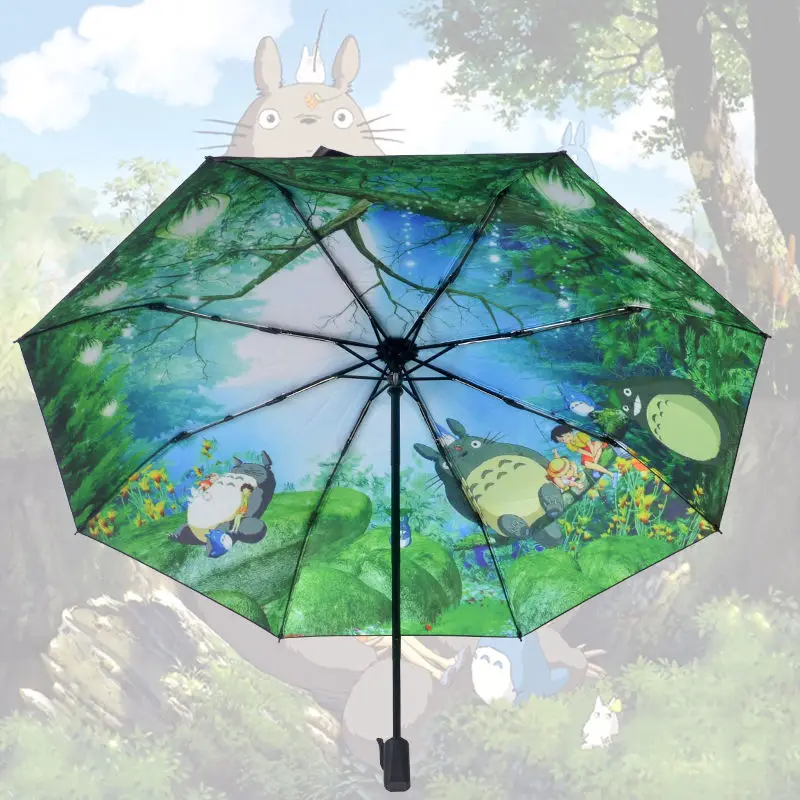 Cartoon Umbrella Sun Rain Umbrella Anime Cute Daily Folding Umbrella