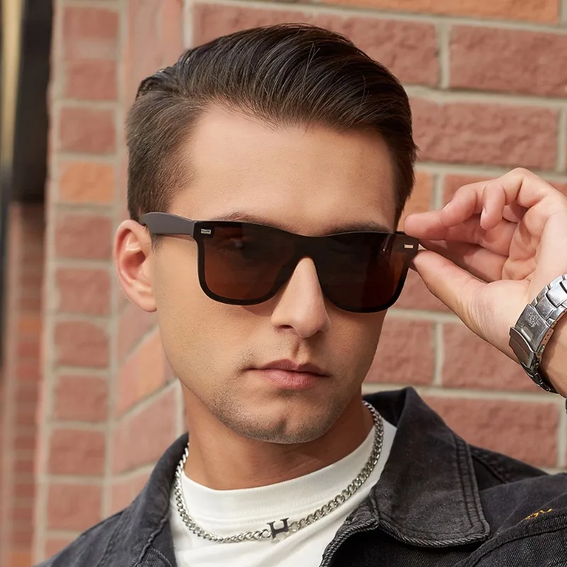 

Новые европейские и американские поляризационные солнцезащитные очки крутые мужские модные солнцезащитные очки Мужская индивидуальная Мода