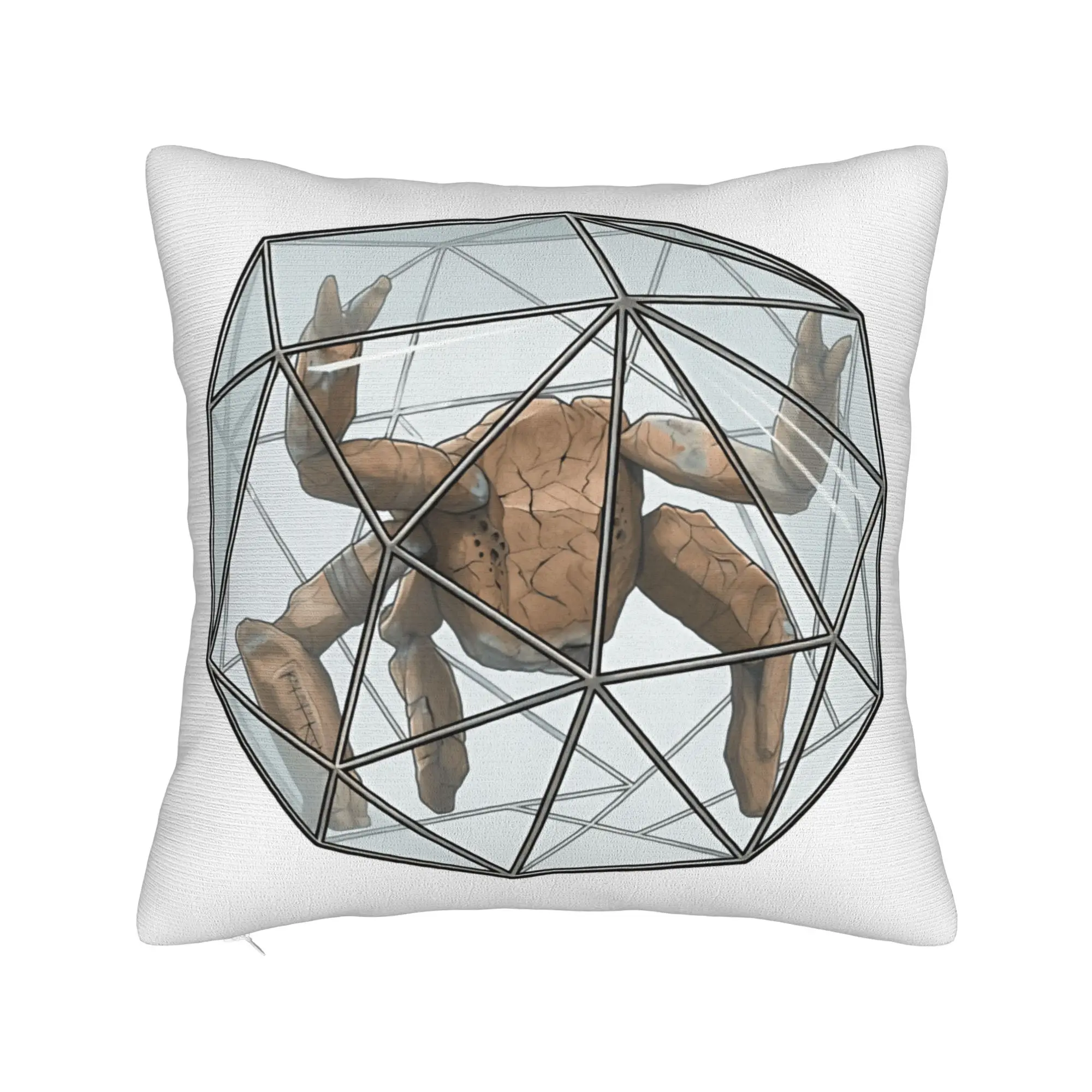 Custom Kawaii Pillow Cover for Living Room Chair - Project Hail Mary Design Featuring Rocky Ball