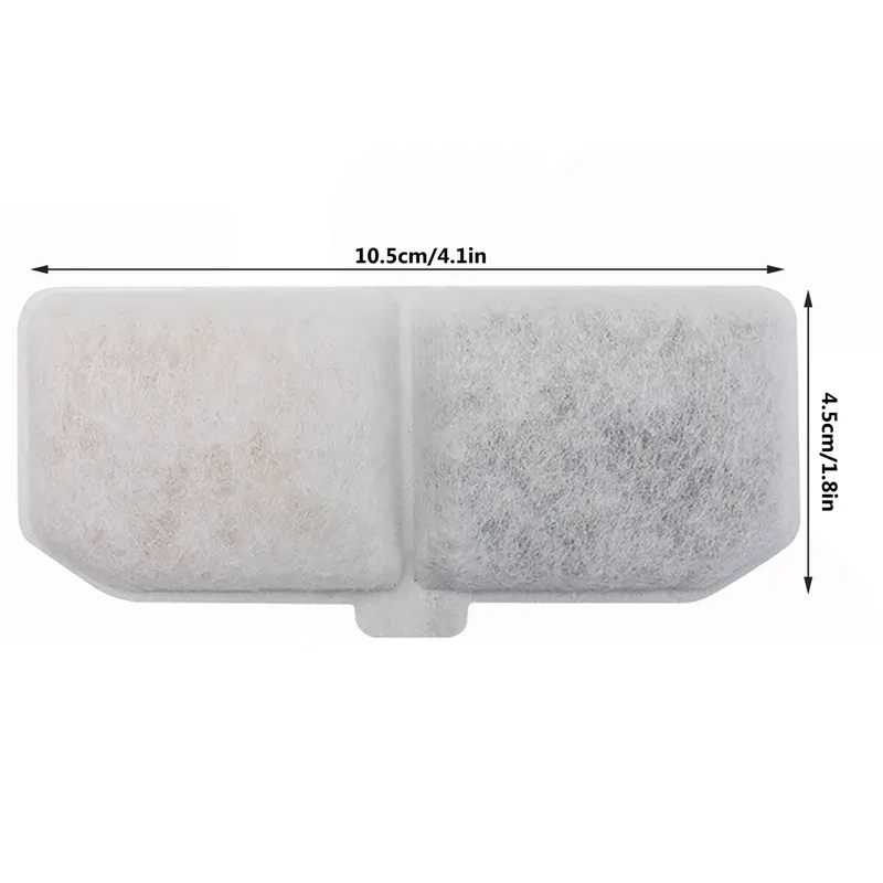 Pet Water Fountain 10pcs Cat Water Fountain Filter Replacement Filters Pet Cats Water Drinking Dispenser Supplies
