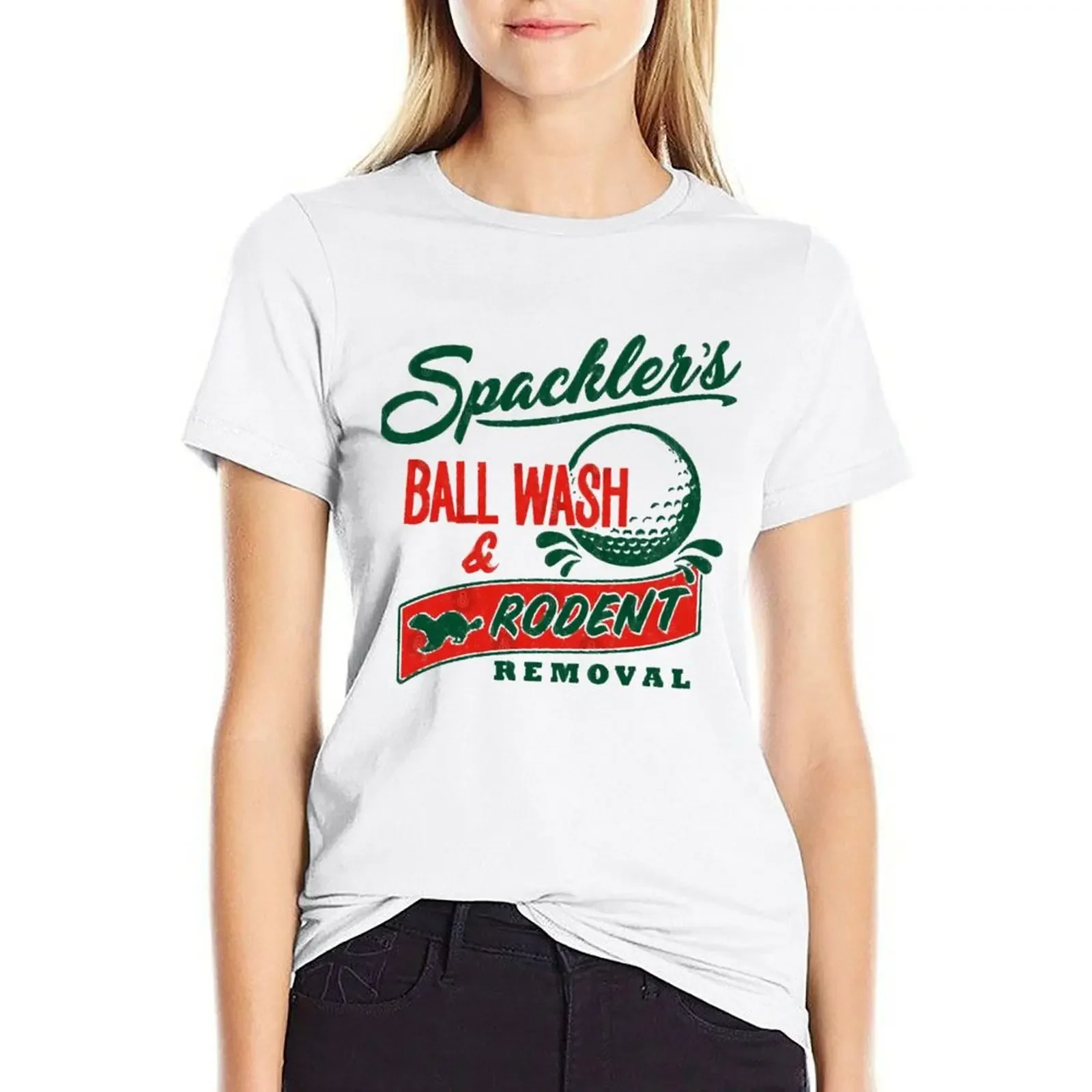 Lover Gift CaddyshackFan T-shirt summer tops funny animal print shirt for girls clothes for woman