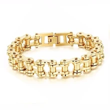  Stainless Steel Biker Chain Bracelet Mens Bracelet Link Chain Motorcycle Bicycle Style Bracelets Fashion Punk Bangles Jewelry 