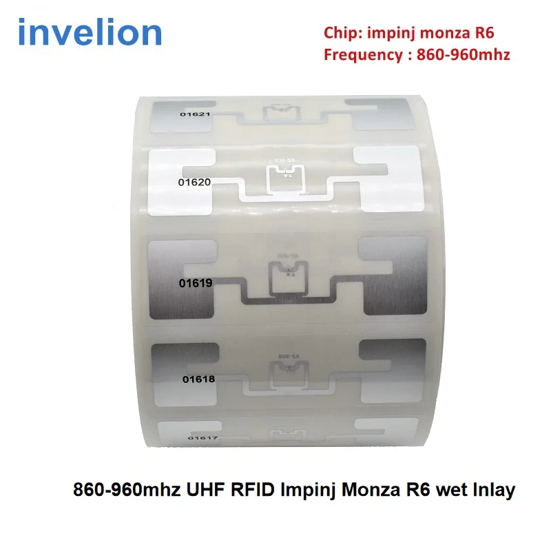 

300 шт./партия, RFID-метки с чипом Impinj Monza R6