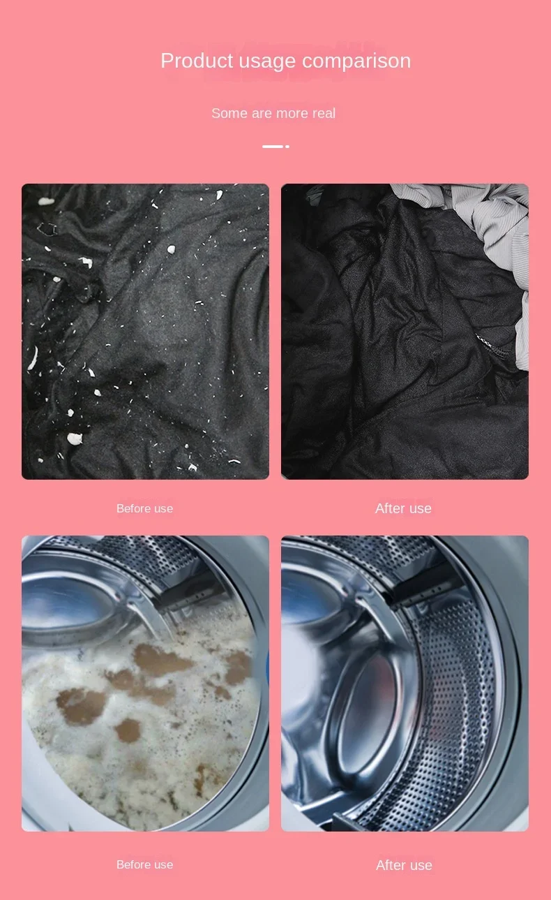 Description Picture 6 of item2-in-1 laundry ball hair removal machine, floating velvet filter bag, reusable laundry ball, clothes and hair cleaning tool