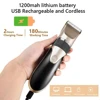 Professional Hair Clipper with Battery Power display Men's Barber Beard Trimmer Rechargeable Hair Cutting Machine Ceramic Blade 4