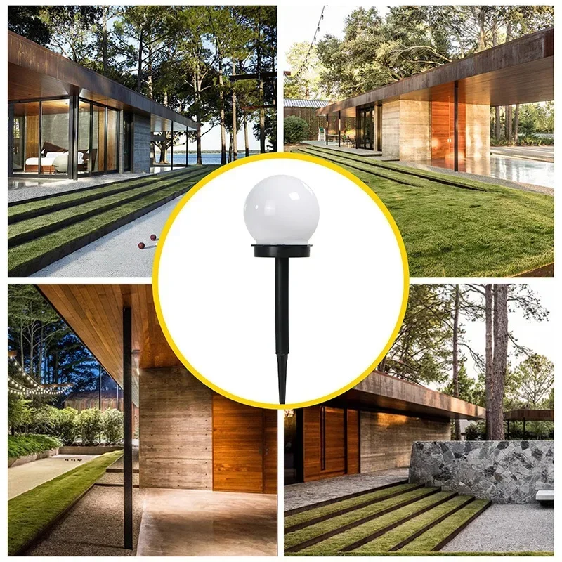 Description Picture 4 of itemLED Solar Lawn Light Energy Powered Waterproof Outdoor Garden Light Street Spherical Lamp White Lawn Yard Landscape Decorative