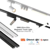 New Smart Magnetic Track Light 6MM-Thin Ultra Slim Surface Rail Led Flood Grille Spotlight Aluminum Tuya Zigbee 3.0 Black White 1
