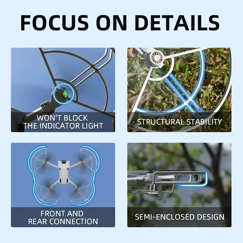 Bague de Protection Drone Mini 4 Pro - Hélices Garde Corps