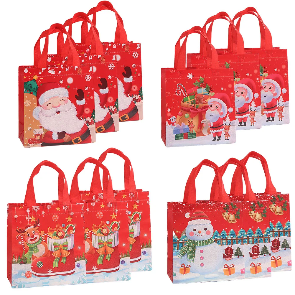 

Подарочные пакеты для подарков, 12 шт., 29*27*12 см, коричневые бумажные пакеты, Рождественские красочные пакеты для подарков, Женская бумажная сумка